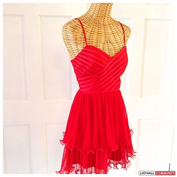 Marciano Red Ballerina Tulle Bustier Corset - Picture 3 of 7